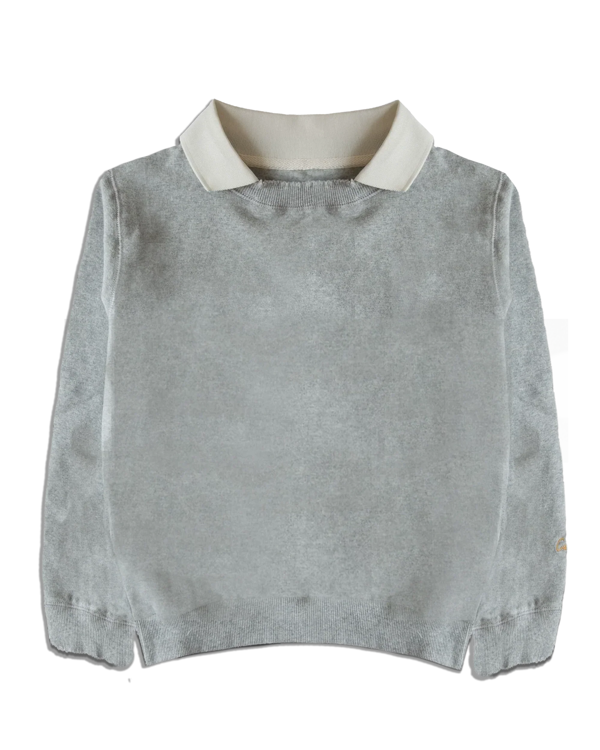 Women's Collared Crewneck Sweatshirt - Image 3